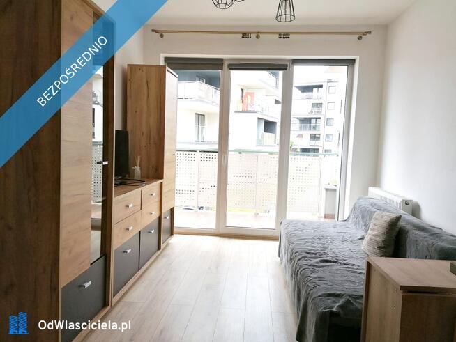 2 pokoje | 33,38 m² | Duży balkon | 1. piętro | 2017 r. | Bez prowizji