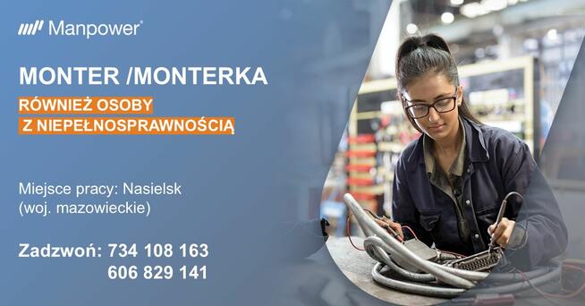 Monter/ka (również z orzeczeniem) - Nasielsk
