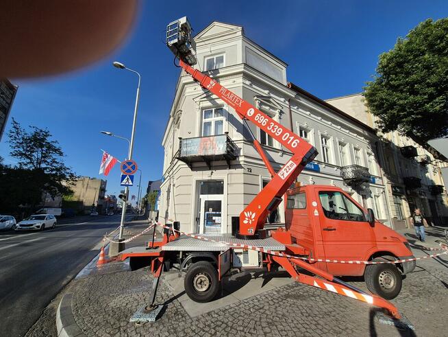 Usługi podnośnikiem koszowym