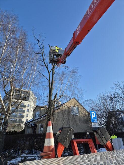 Usługi podnośnikiem koszowym