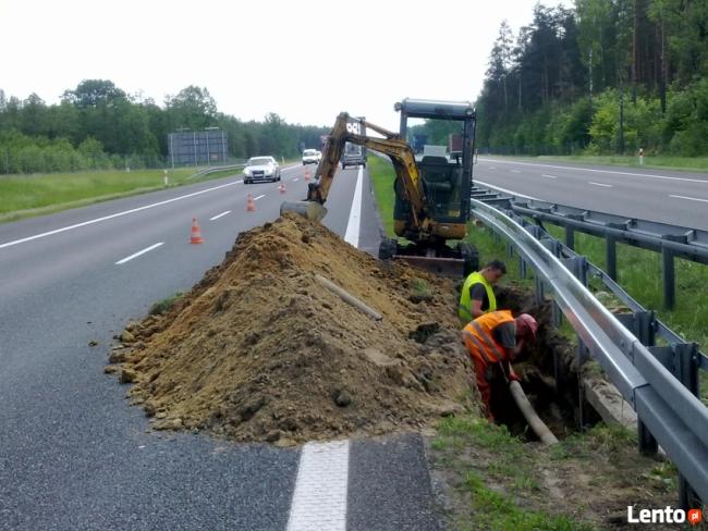 WYNAJEM USŁUGI MINIKOPARKĄ ROBOTY ZIEMNE