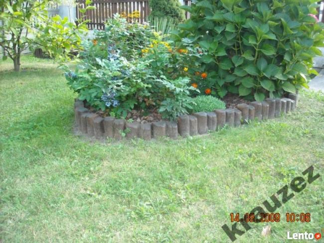 palisada betonowa , paliki , skalniak