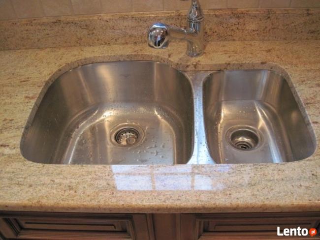 Schody kominki blaty kuchenne i łazienkowe marmur granit