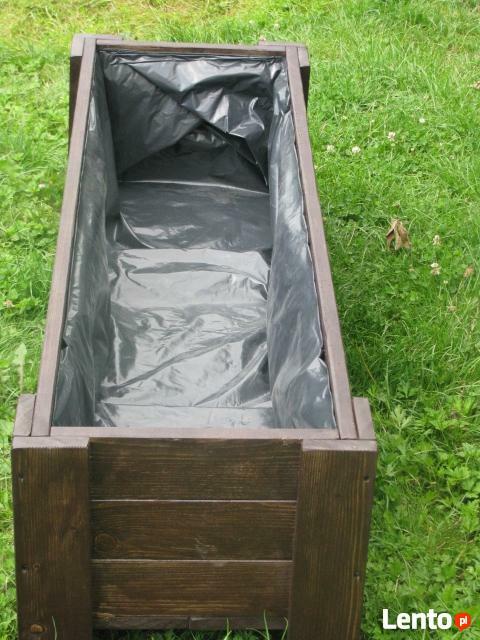 Donica, Doniczka, Skrzynia drewniana duża 135x44x40