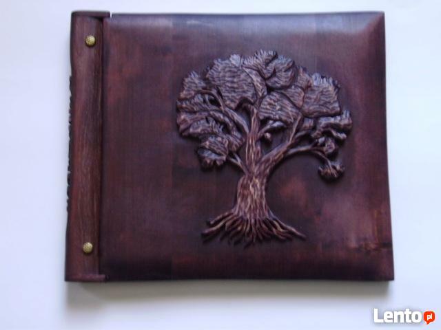 Albumy drewniane, rzeźbione, stylwe wykonam na zamówienie