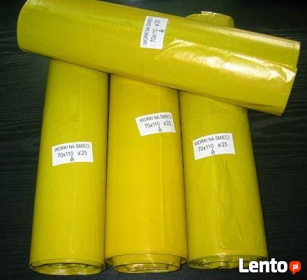 Worki do segregacji śmieci.