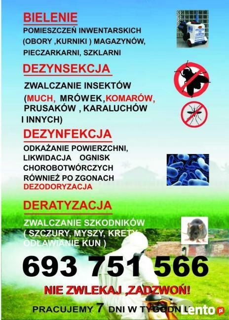 Usługi D.D.D.Profesjonalnie- Karaluchy-Pluskwy-Prusaki itp.