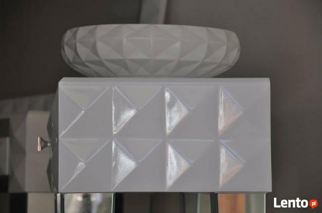 Komoda z szufladą, lustrzane nogi