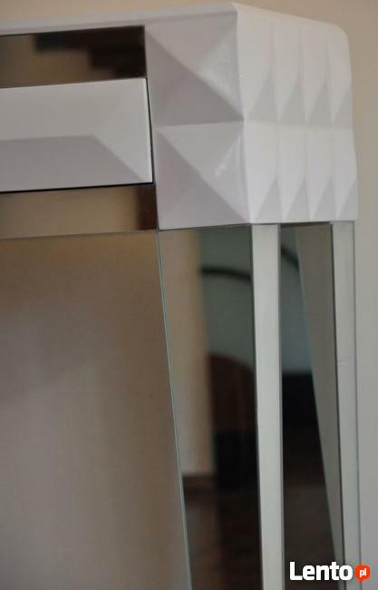 Komoda z szufladą, lustrzane nogi