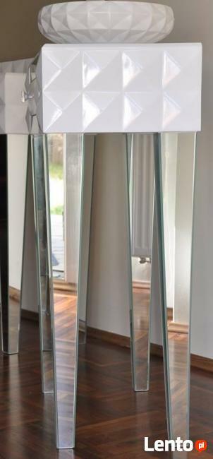 Komoda z szufladą, lustrzane nogi