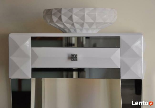 Komoda z szufladą, lustrzane nogi