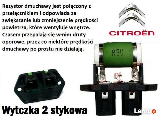 Opornik rezystor wentylatora chłodnicy CITROEN JUMPER 2006-