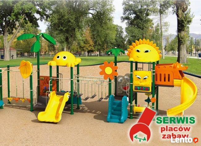 Wymiana piasku i naprawa urządzeń na placach zabaw