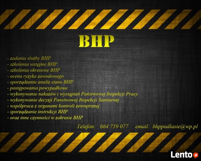 Usługi BHP HACCP GHP Łapy, Wysokie Mazowieckie, Ciechanowiec