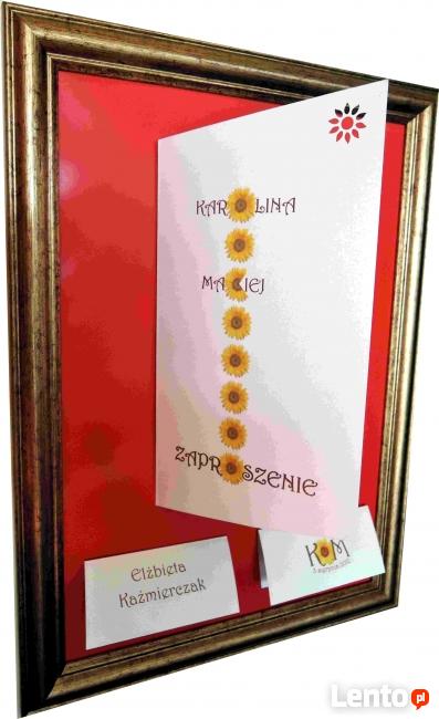 Zaproszenia, zawiadomienia ślubne i na wszelkie inne okazje