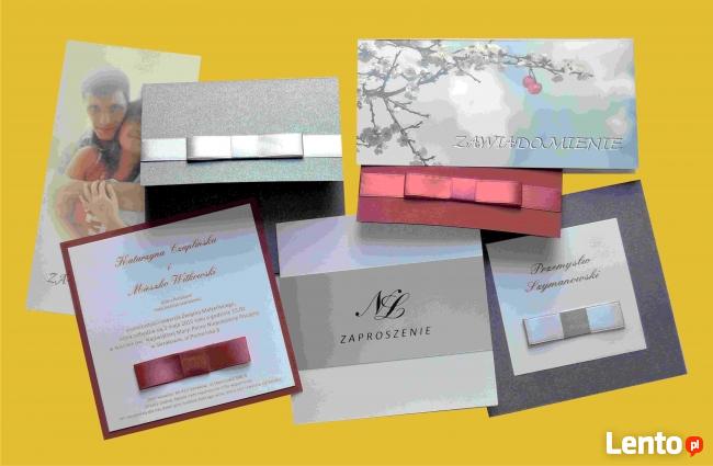 Zaproszenia, zawiadomienia ślubne i na wszelkie inne okazje