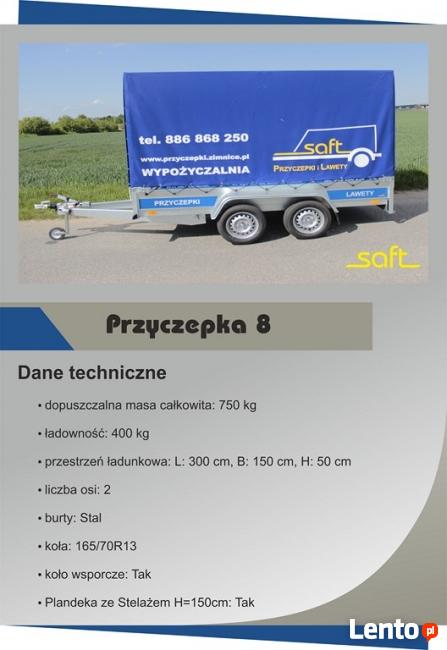 Wypożyczalnia przyczepek i lawet, usługi transportowe