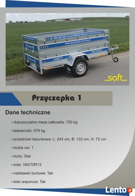 Wypożyczalnia przyczepek i lawet, usługi transportowe