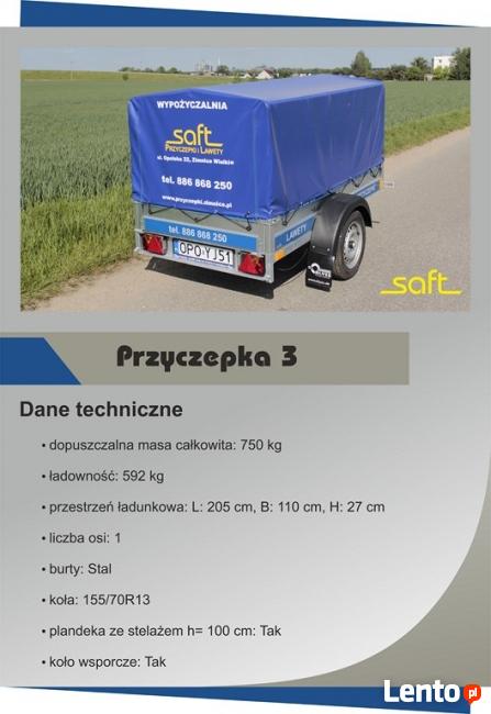 Wypożyczalnia przyczepek i lawet, usługi transportowe