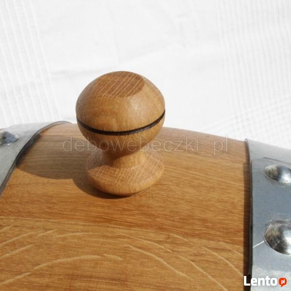 Beczka debowa 3 L ekologiczna z drewnianym kranem