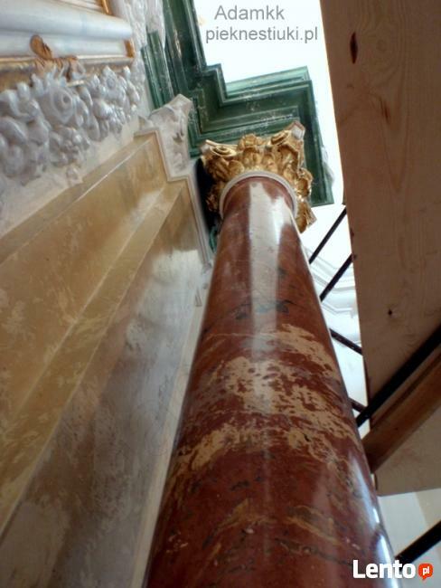 Kolumna w salonie w ultra stiuku marmurowym!