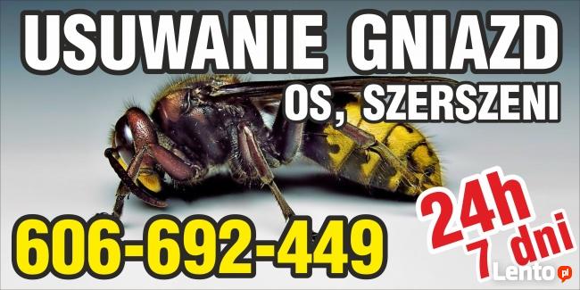 OSY SZERSZENIE Usuwanie gniazd os szerszeni 606-692-449
