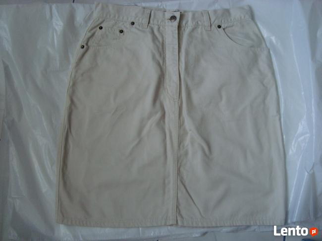 Spódniczka biała PUBLIC Jeans Desing rozmiar 44