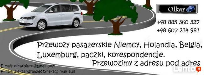 PRZEWOZY PASAŻERSKIE NIEMCY HOLANDIA BELGIA - auta osobowe