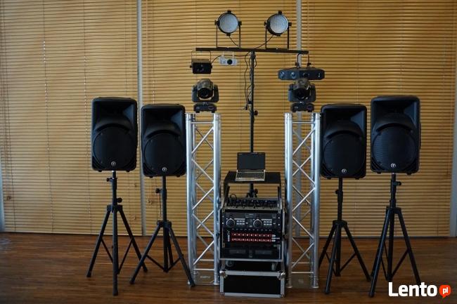 Nagłosnienie światło projektor mikrofon ruchome głowy