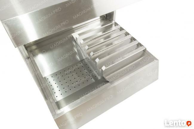 Witryna grzewcza ekspozycyjna do frytek INOX