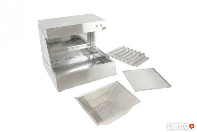 Witryna grzewcza ekspozycyjna do frytek INOX
