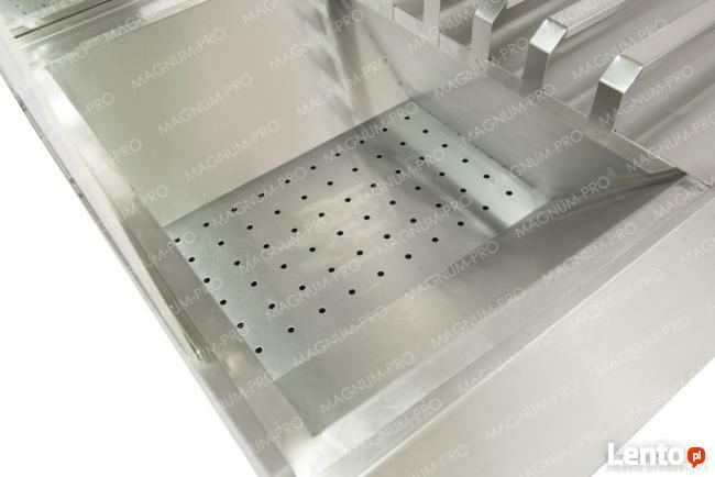 Witryna grzewcza ekspozycyjna do frytek INOX