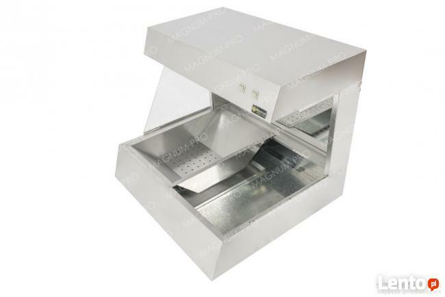 Witryna grzewcza ekspozycyjna do frytek INOX