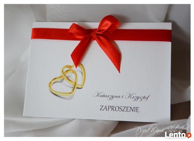 Zaproszenia ŚLUBNE Winietki Zawieszki Menu Podziękowanie
