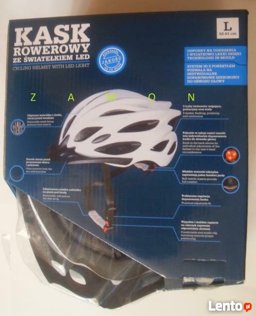 Kask rowerowy dla dziecka rozmiar L
