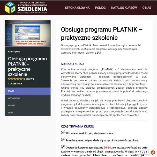 Kurs „ Obsługa programu PŁATNIK” - SPD SZKOLENIA – praktyczn