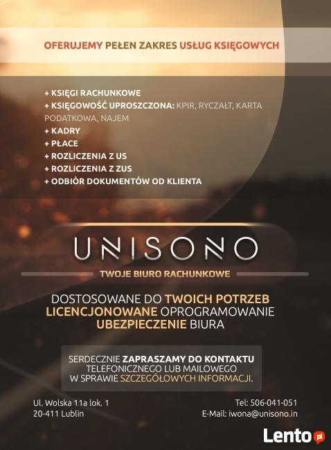 Usługi księgowe i kadrowo-płacowe.