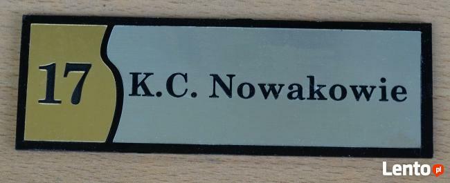 Tabliczki grawerowane NA DRZWI