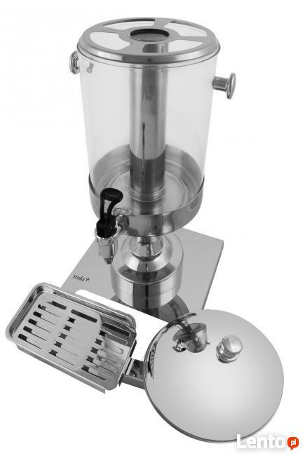 Dyspenser dozownik do soków na stopce 8 L z wkładem na lód