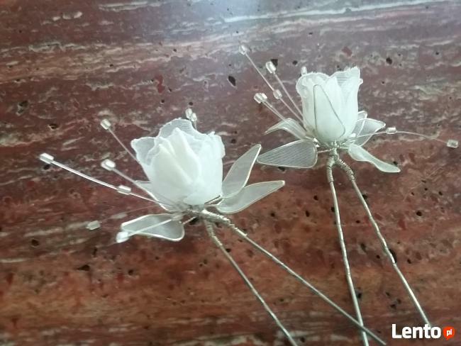 Stroiki ozdoby do włosów śluby komunie