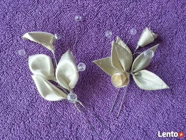 Stroiki ozdoby do włosów śluby komunie