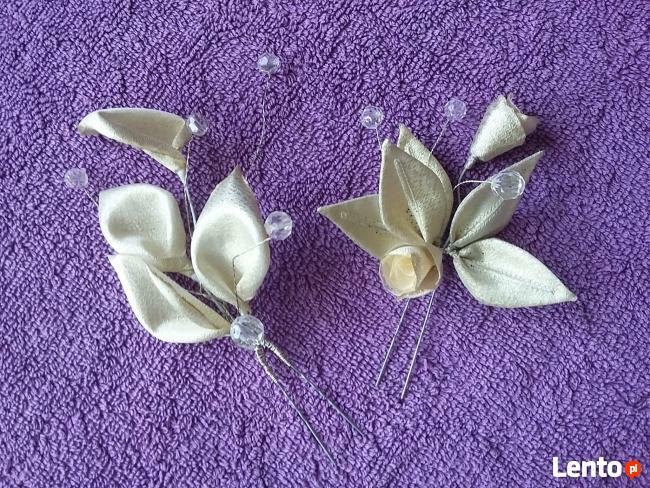 Stroiki ozdoby do włosów śluby komunie