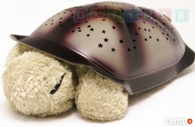 Lampka Nocna dla dzieci Projektor Gwiazd Żółw