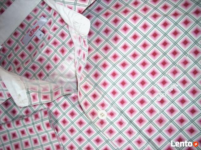s.Oliver męska Koszula Idealna M L Ciekawy wzorek