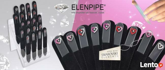 Pilnik szklany kryształowy do paznokci z kryształami Swarovs