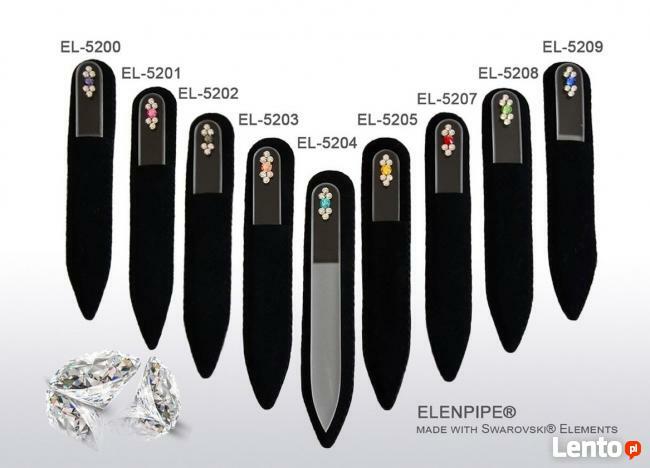 Kryształowy szklany pilnik do paznokci „LIGHT” zdobiony krys