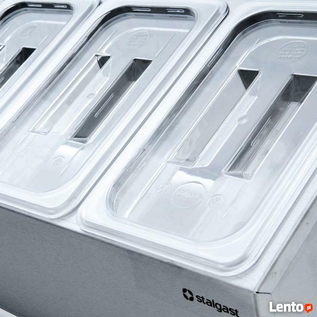 Ekspozytor na pojemniki GN 5 x GN1/4 do kawiarni restauracji