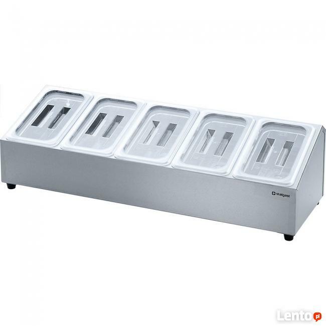 Ekspozytor na pojemniki GN 5 x GN1/4 do kawiarni restauracji