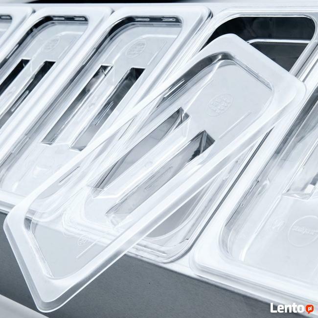 Ekspozytor na pojemniki GN 5 x GN1/4 do kawiarni restauracji