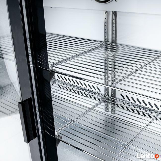 Chłodziarka do butelek z drzwiami suwanymi niska 202L